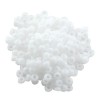 Perles rocaille. Blanc opaque
